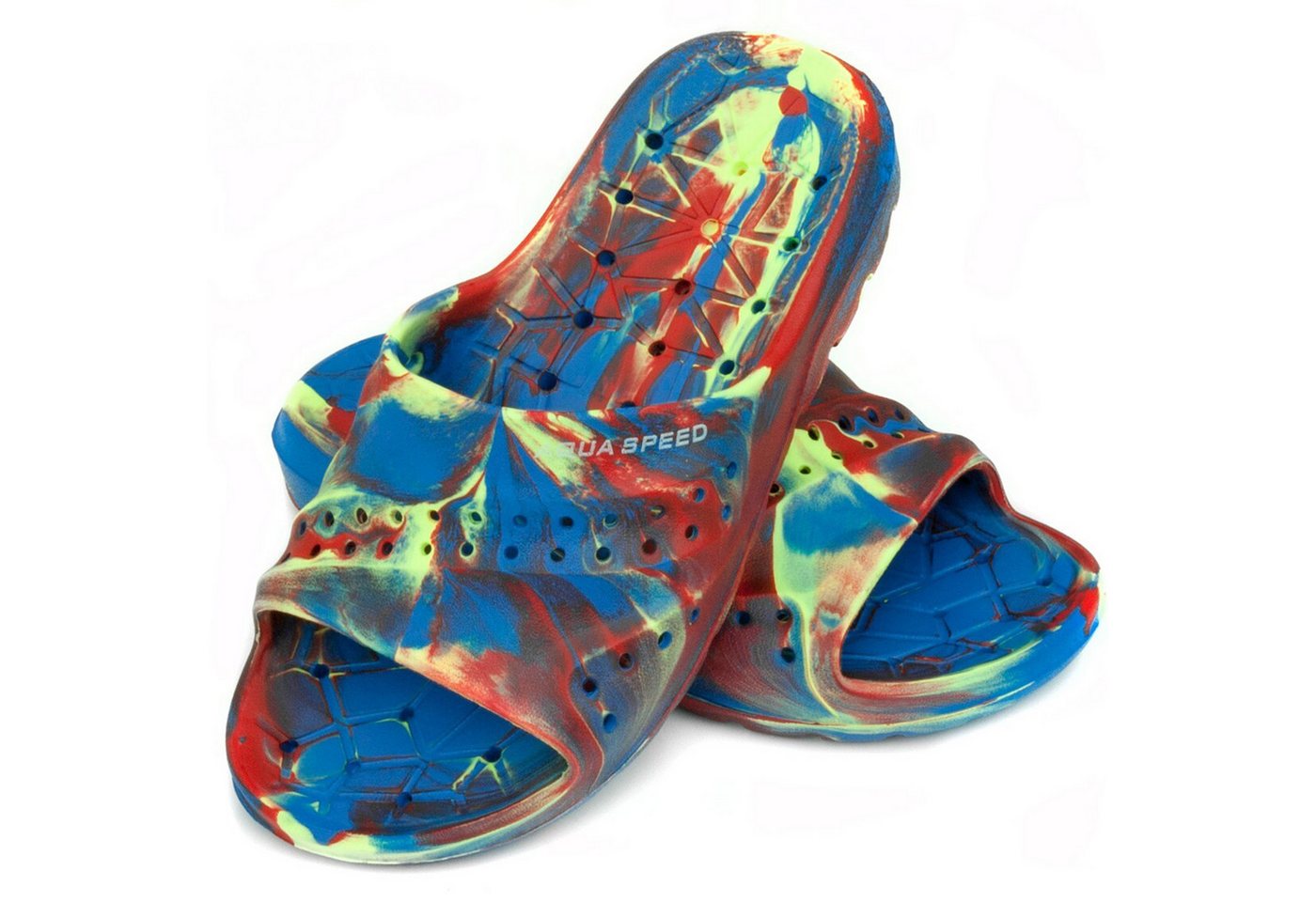 Aqua Speed Badelatschen PATMOS Kinder Duschsandalen Badeschlappen Badepantolette besonders leicht und bequem, Design leicht wieder zu erkennen