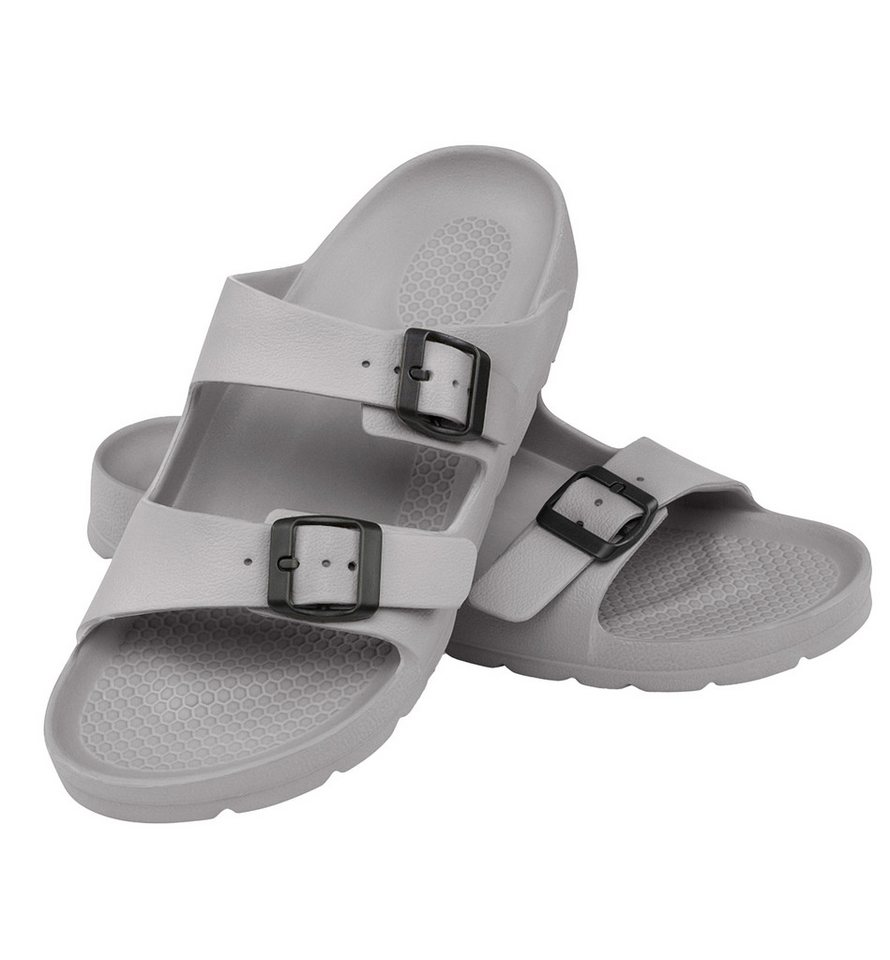 Aqua Speed Gr. 41 – Herren-Badesandalen mit Mikrofaserhandtuch Badesandale (Rutschhemmende Badesandalen für Herren – mit Profilsohle) Griffige Badeschuhe für Herren – schnelltrocknend & robust