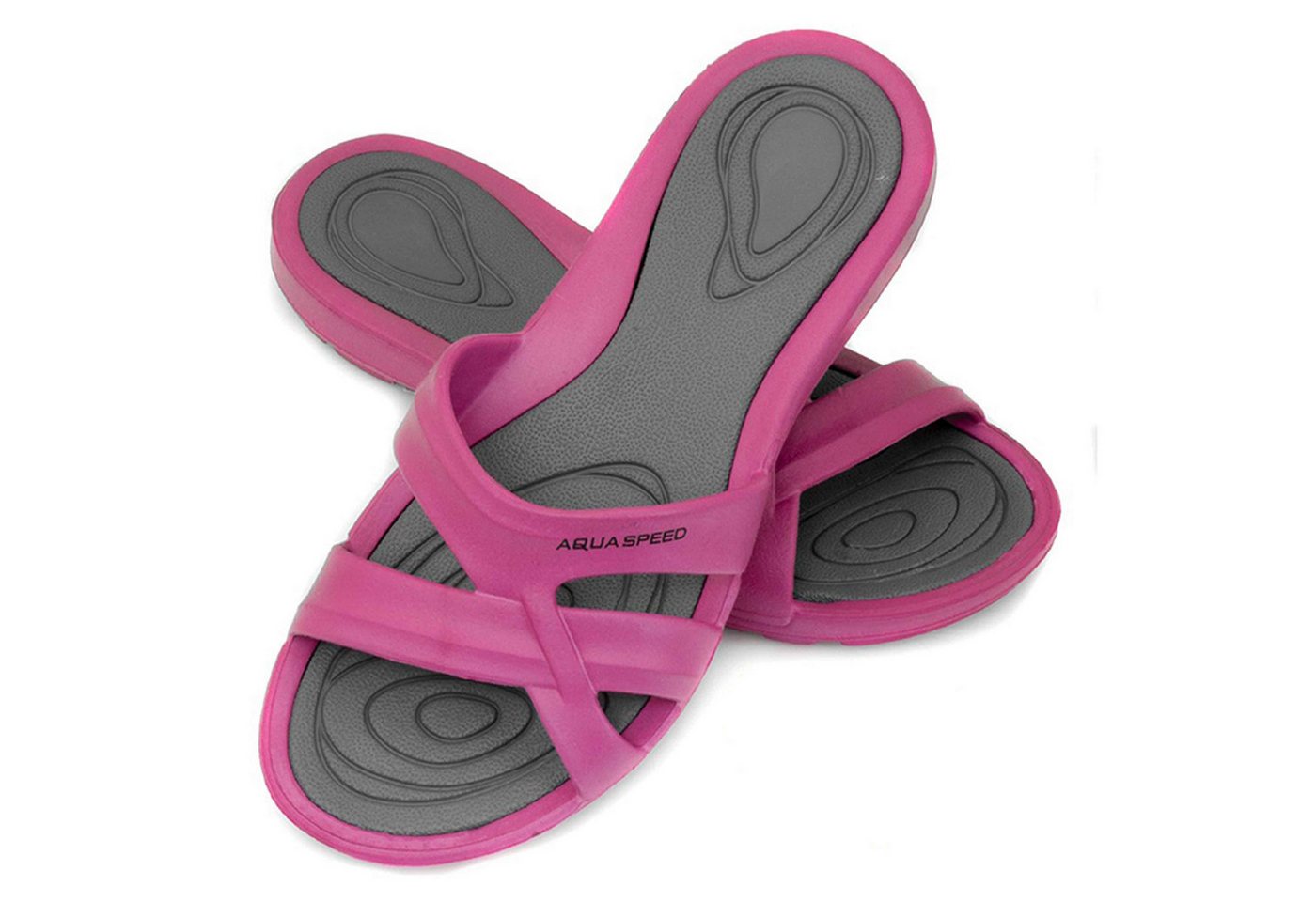 Aqua Speed Schnell trocken, sicherer Tritt – Für deine Auszeit Gr. 41 Badepantolette (EVA-Duschlatschen mit Wohlfühl-Faktor – Stylisch & sicher) Rutschhemmende Außensohle – Sicherheit auf glatten Oberflächen