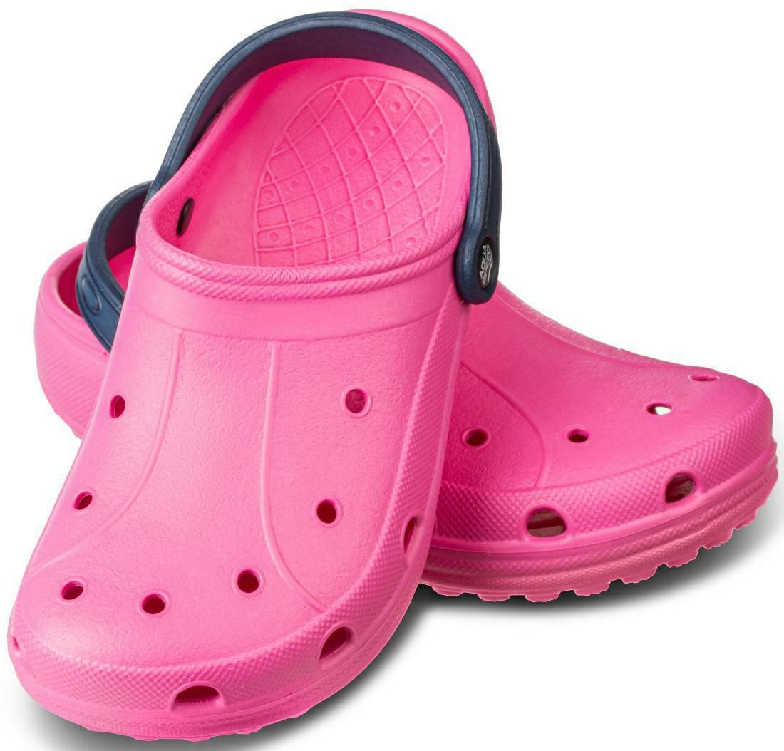 Aqua Speed LIMA Badepantoletten für Kinder u. Jugendliche Größen 24-35 Clog Pflegeleicht – Einfach zu reinigen und langlebig. (rosa)