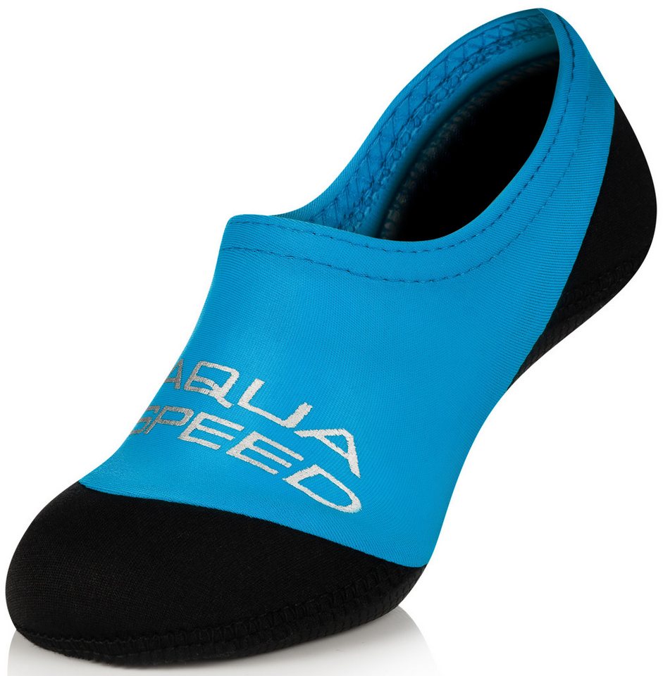 Aqua Speed Aqua-Strandsocken Kinder 20/21 – Dünn & angenehm im Wasser Wasserschuh (Bequeme Wassersocken – optimal für Wasseraktivitäten, Neopren Wassersocken Schwimmaccessoires) Dünne Wassersocken in Blau – Ideal für Strand & Pool