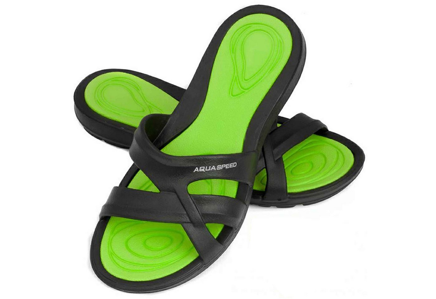 Aqua Speed Wellnessbegleiter mit Grip – Ideal für aktive Frauen Gr. 39 Badepantolette (Reiseset mit Mikrofaserhandtuch – EVA-Komfort für unterwegs) Hochwertige Verarbeitung – Sorgt für langanhaltende Nutzung