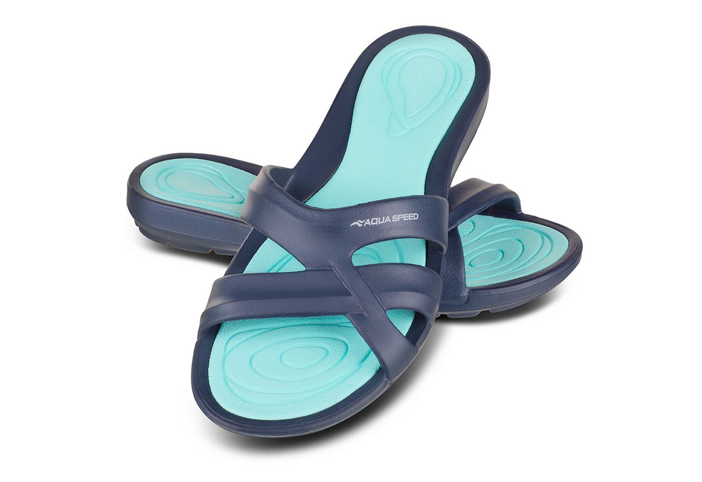 Aqua Speed Relax-Feeling im Alltag – Rutschfest & schnelltrocknend Gr. 42 Badepantolette (Wellness-Slipper mit Mikrofaser – Für Alltag, Reise & Bad) Inklusive Mikrofaserhandtuch – Praktisch für unterwegs