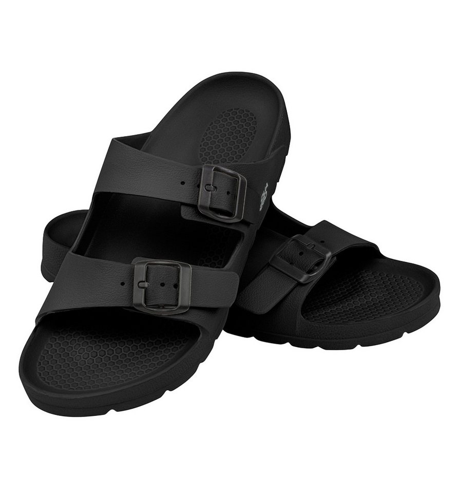 Aqua Speed Strandsandalen Herren Gr. 44 – verstellbar + Handtuch Badesandale (Verstellbare Strandsandalen – robust, schnelltrocknend & leicht) Rutschhemmende EVA-Sandalen – ideal für Strand & Pool