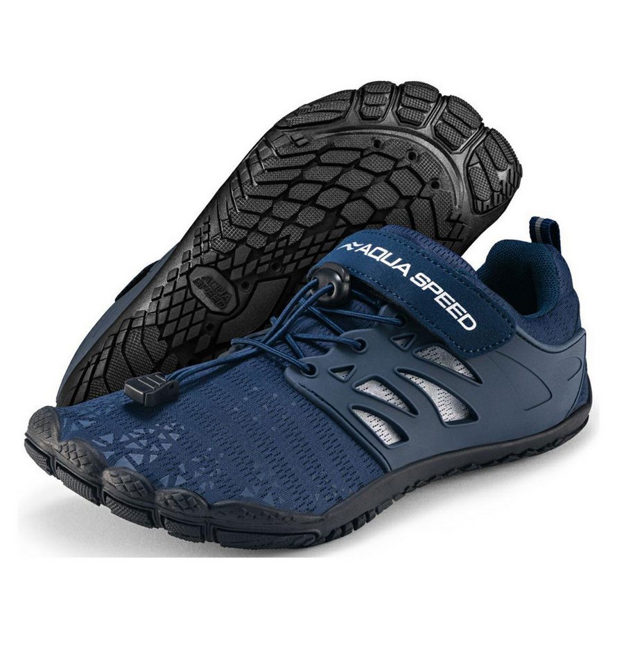 Aqua Speed Taipan Wasserschuhe Gr. 39 – Navy mit Handtuch im Set Wasserschuh (Leichte Aqua Sneaker mit Belüftung – perfekt für heiße Tage) Pflegeleicht & geruchshemmend – Auch nach starker Nutzung frisch