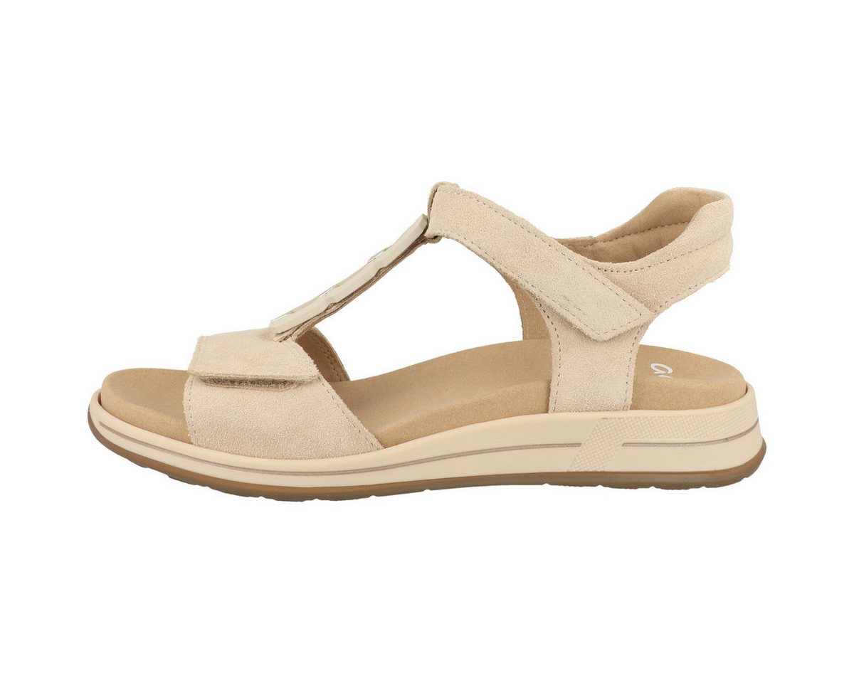 Ara Osaka-S Damen Sandale Sandaletten, Sommerschuhe, Badeschuhe, Riemchen, Schlappen (beige)