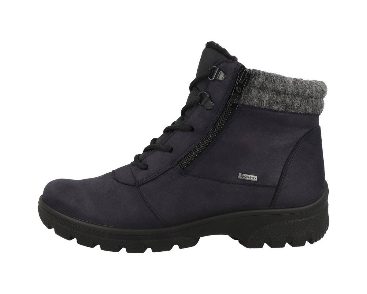 Ara 12-49309 Damen Schnürboots Stiefeletten, Stiefel, Winterstiefel, Winterboots, Schneestiefel (blau)