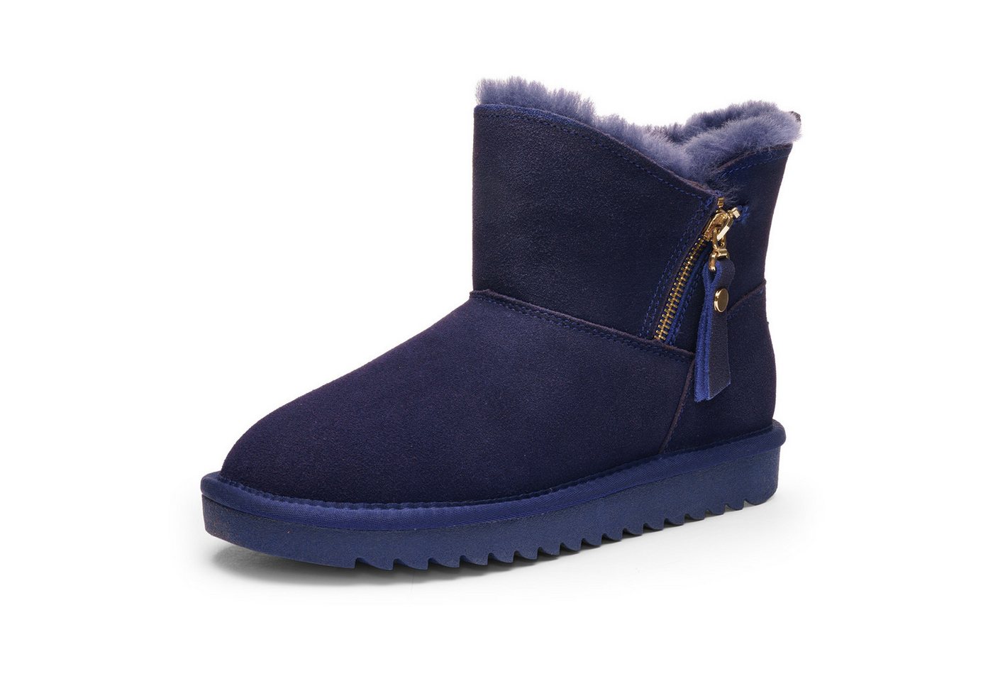 Ara ALASKA Short Zip Winterboots Stiefel aus echtem Lammfell mit Reißverschluss, G-Weite (weit)