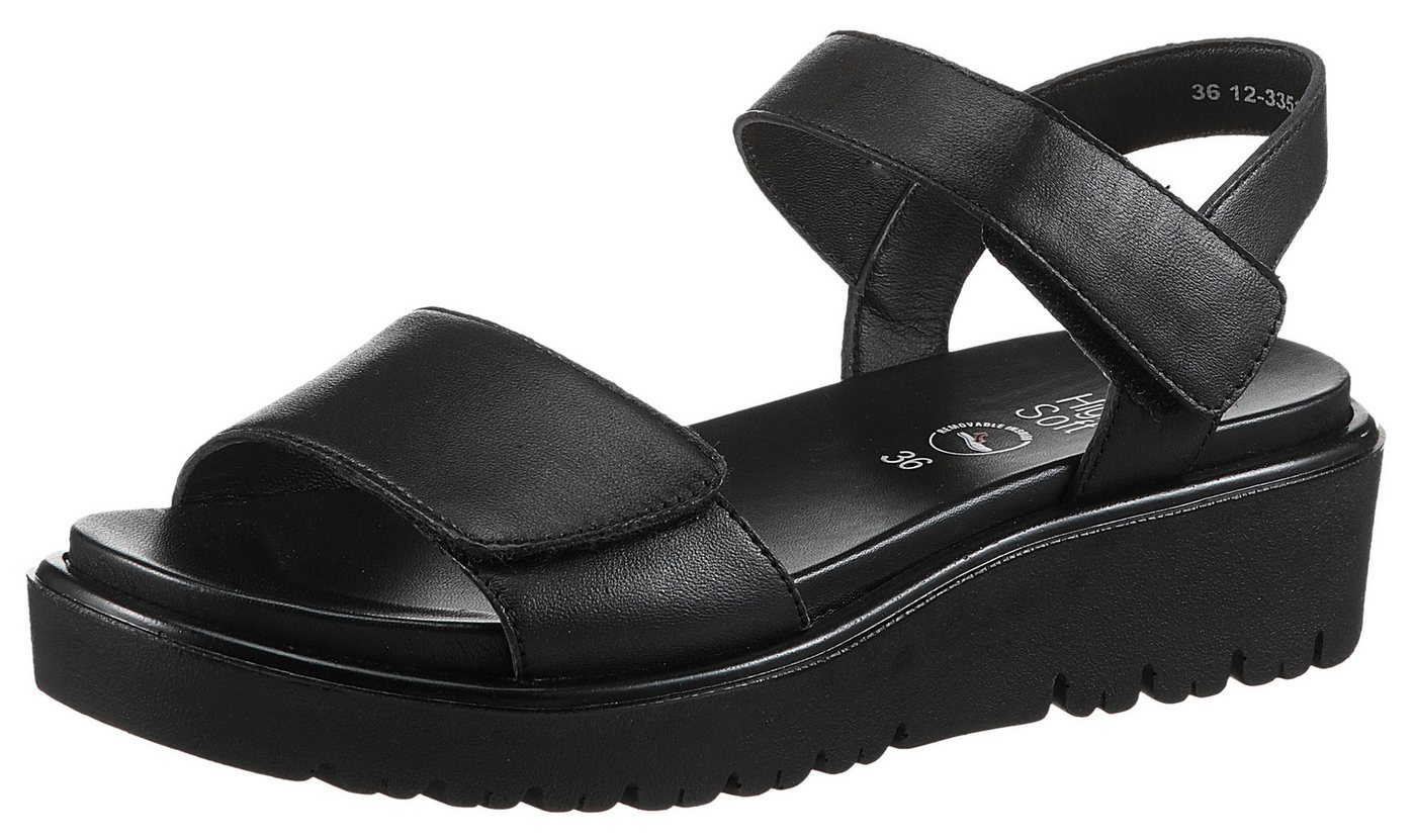 Ara BILBAO Keilsandalette, Sommerschuh, Sandale, Keilabsatz, Klett, Weite G (weit)