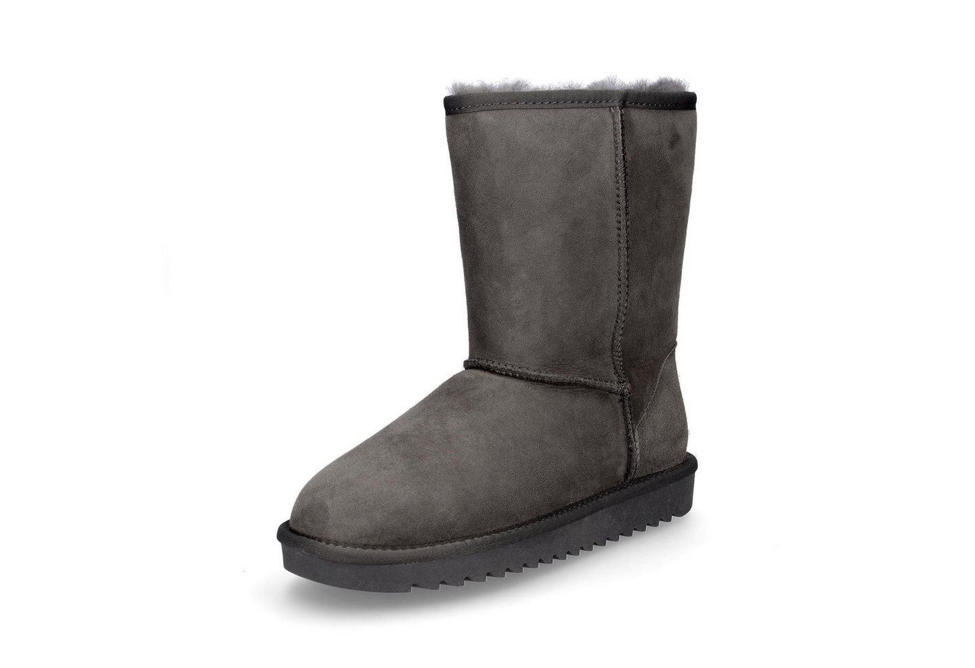 Ara Damen Leder Boot grau Ankleboots