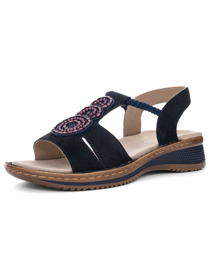 Ara Damen Sandale Hawaii Sandale (blau)