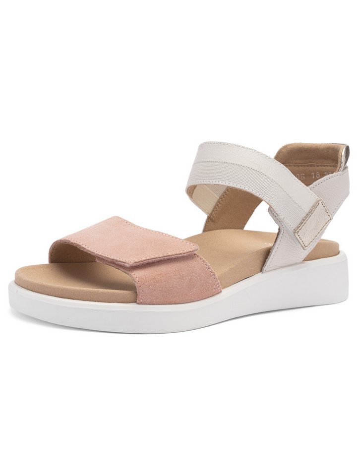 Ara Damen Sandale Madeira Keilsandalette (APRICOT,CREAM,PLATIN16)