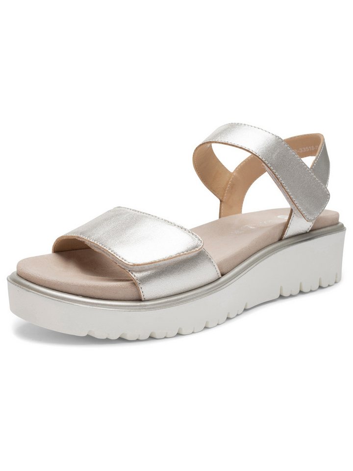 Ara Damen Sandalette Bilbao Keilsandalette (silber)