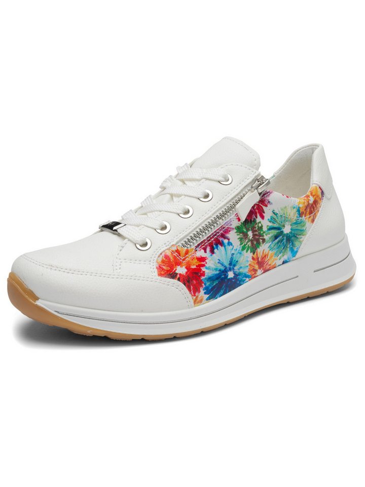 Ara Damen Schnürer Osaka Sneaker (weiß/bunt)