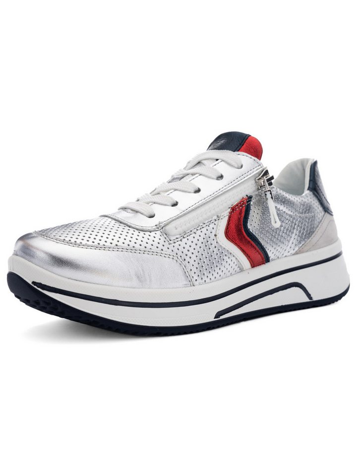 Ara Damen Sneaker Sapporo Sneaker (silber/weiß)