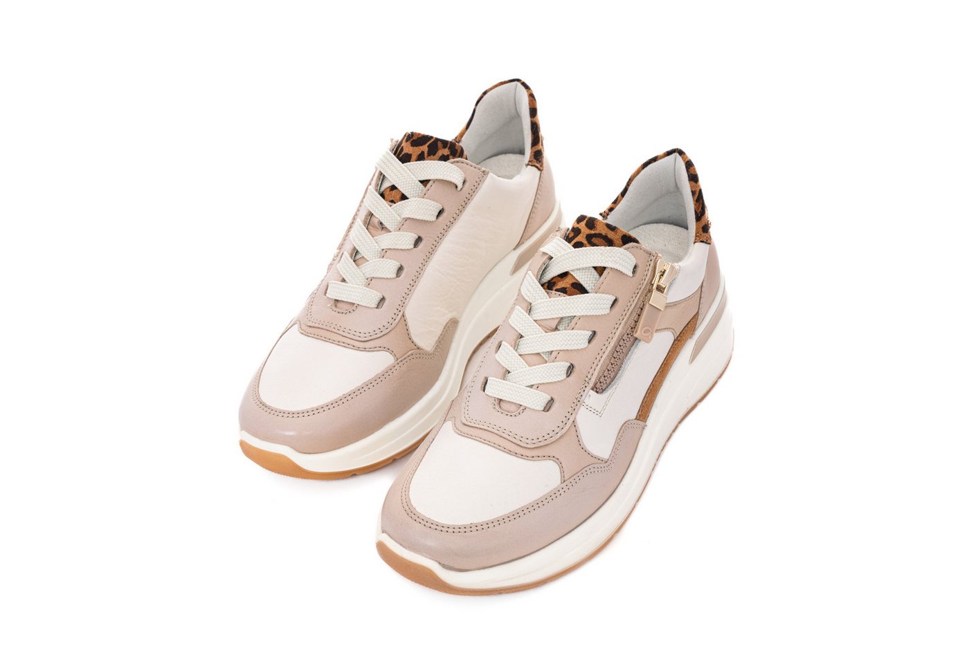 Ara GARDA Keilsneaker, Plateausneaker, Keilsneaker mit Wechselfußbett in H-Weite (beige)