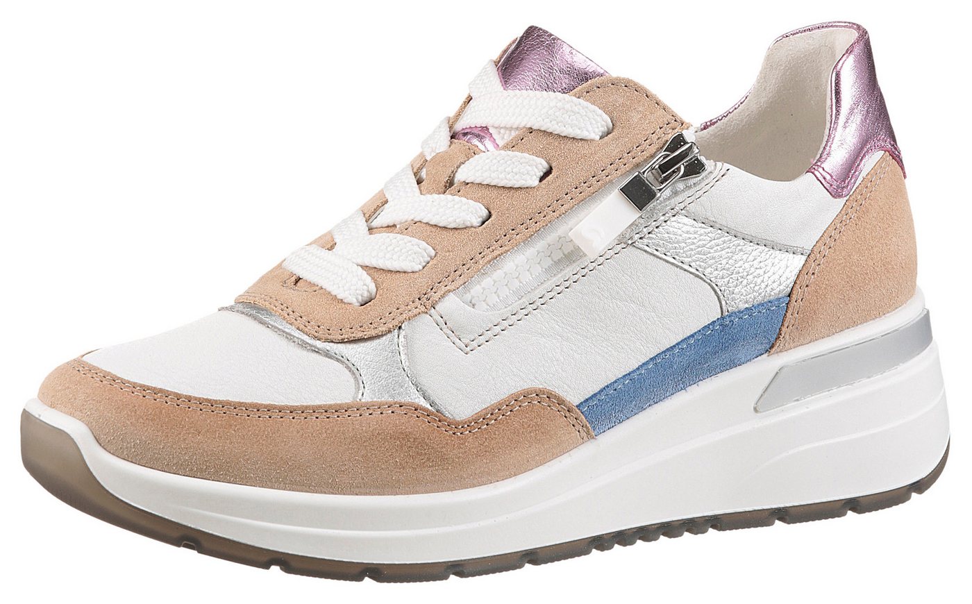 Ara GARDA Keilsneaker, Plateausneaker, Keilsneaker mit Wechselfußbett in H-Weite