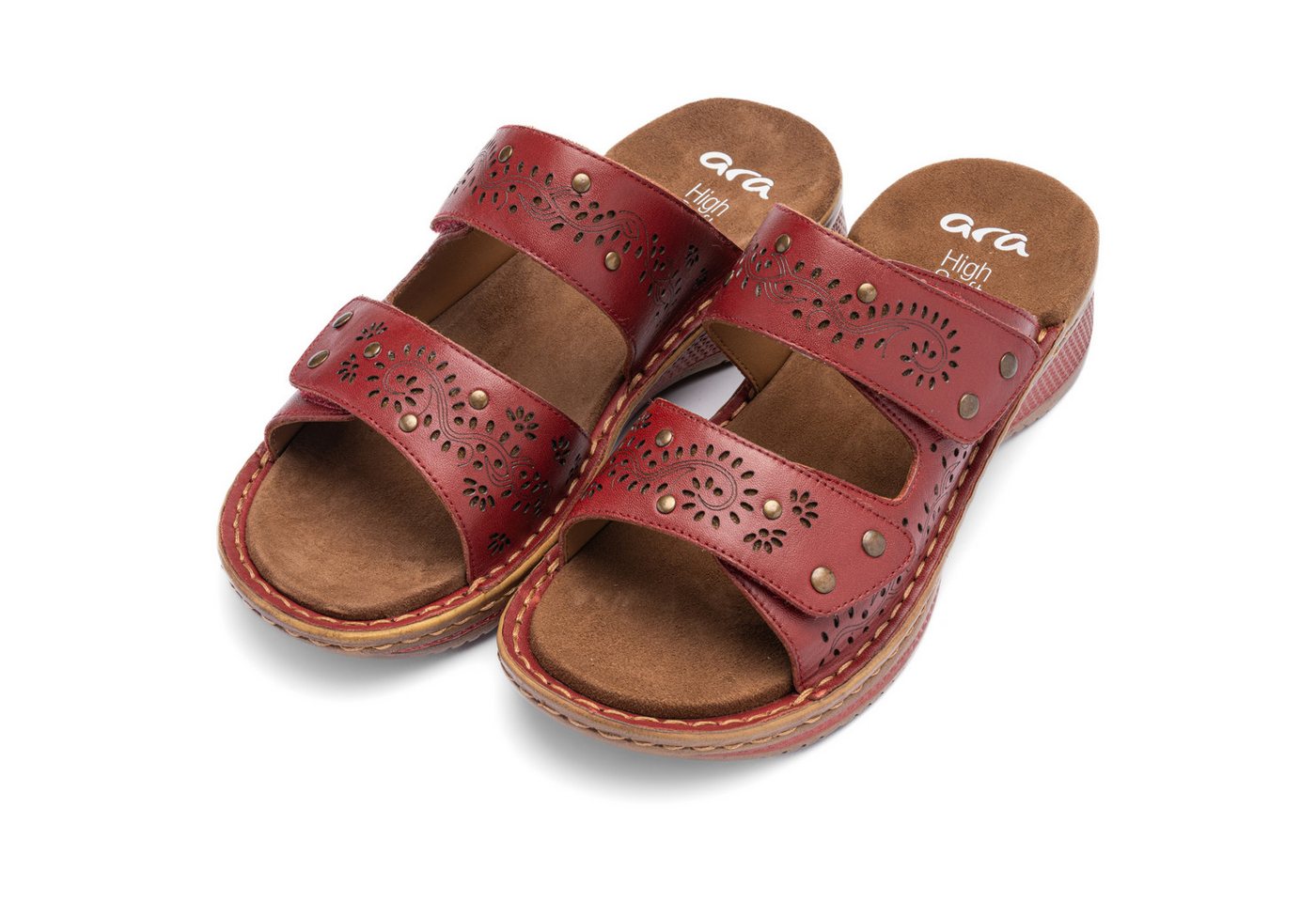 Ara HAWAII Pantolette Keilabsatz, Schlupfschuh, Sommerschuh, in G-Weite (weit)