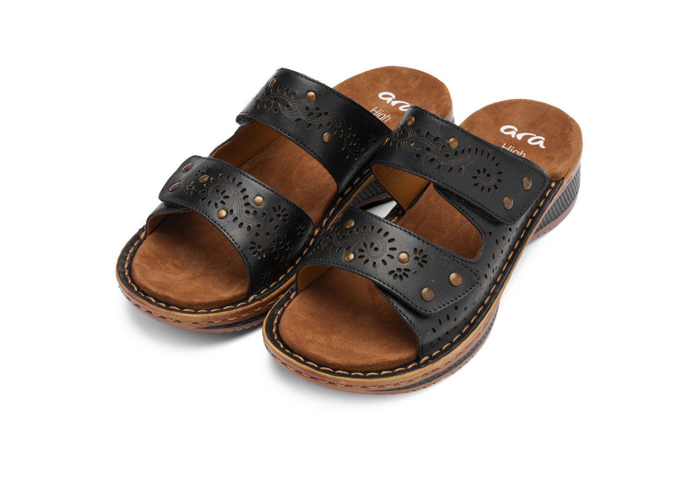 Ara HAWAII Pantolette Keilabsatz, Schlupfschuh, Sommerschuh, in G-Weite (weit)