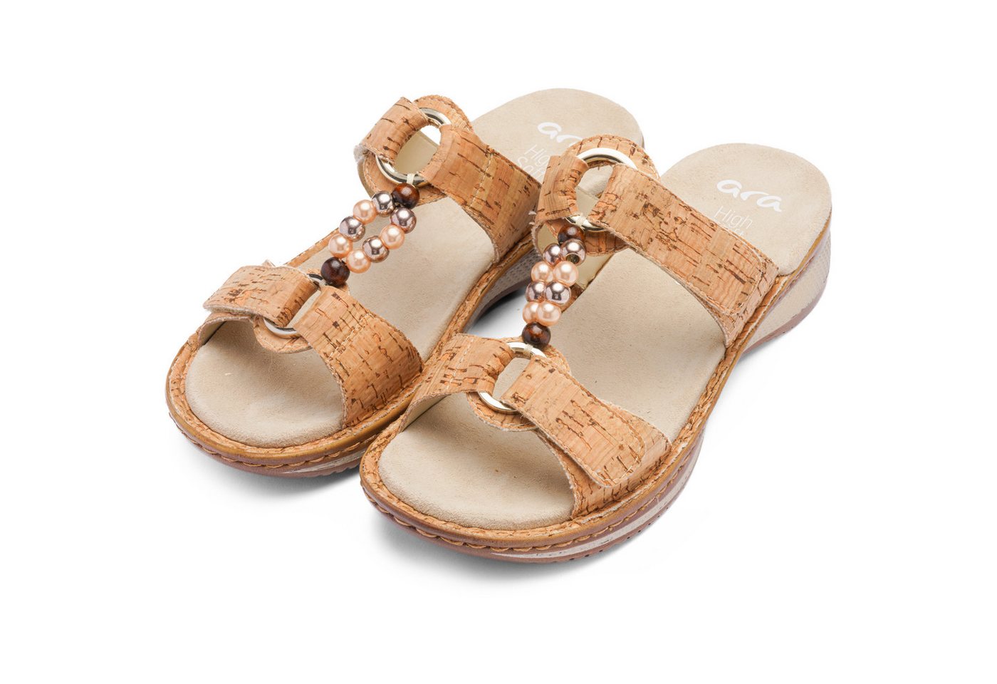 Ara HAWAII Pantolette Schlupfschuh, Komfortschuh mit Klettverschlüsse, G-Weite