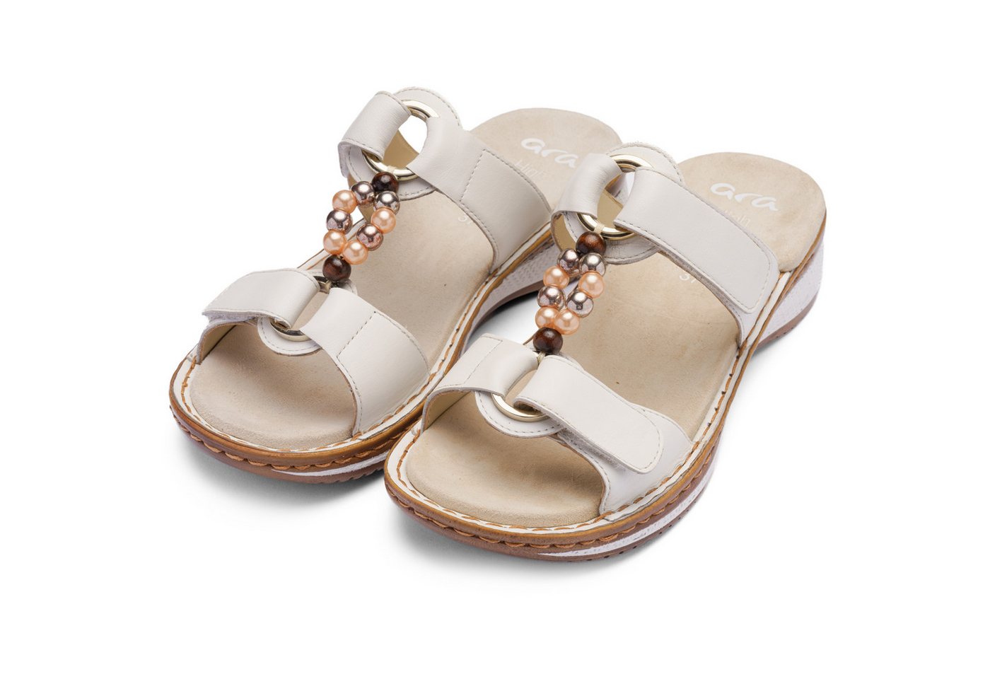 Ara HAWAII Pantolette Schlupfschuh, Komfortschuh mit Klettverschlüsse, G-Weite