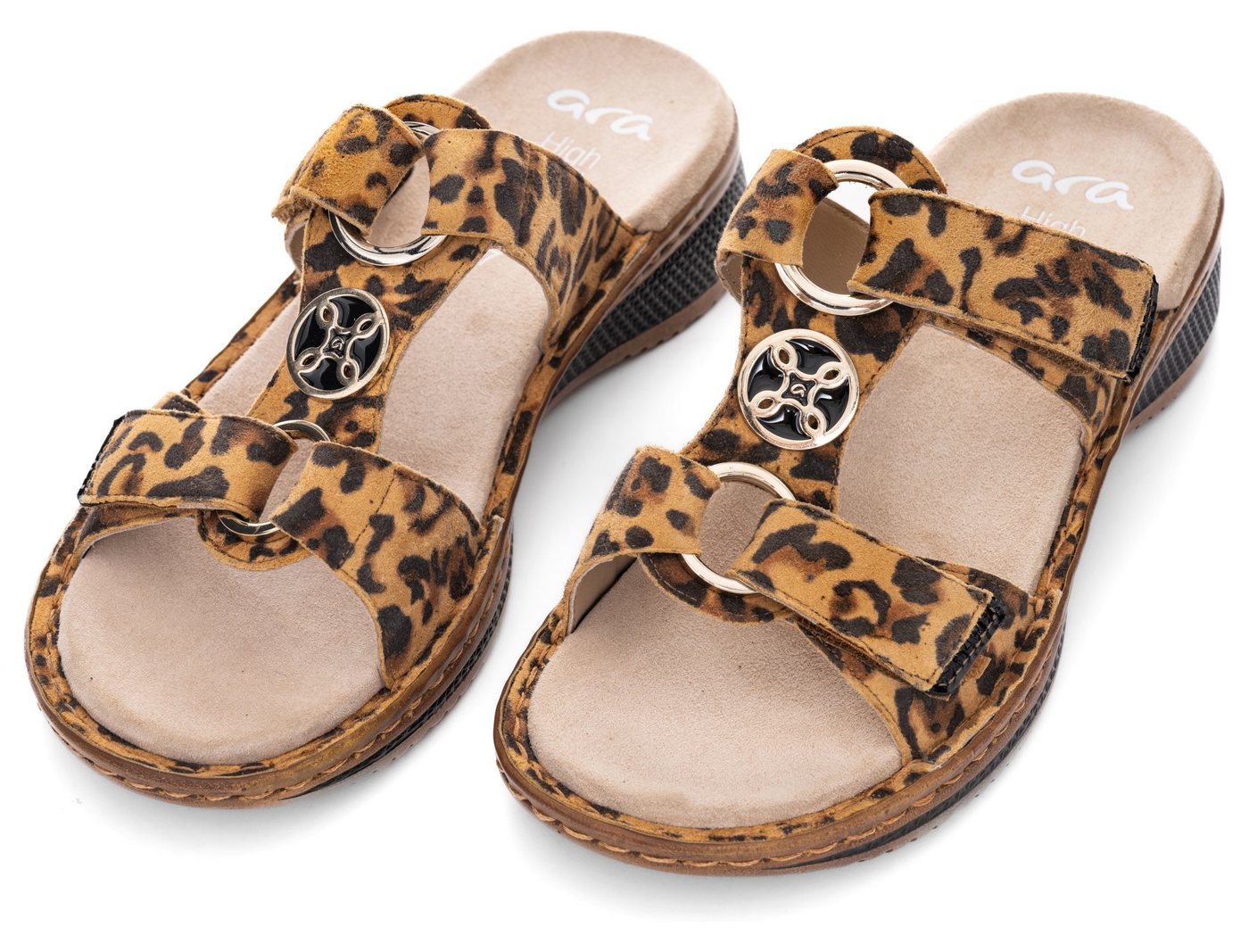 Ara HAWAII Pantolette, Sommerschuh, Sandale mit Klettverschlüsse