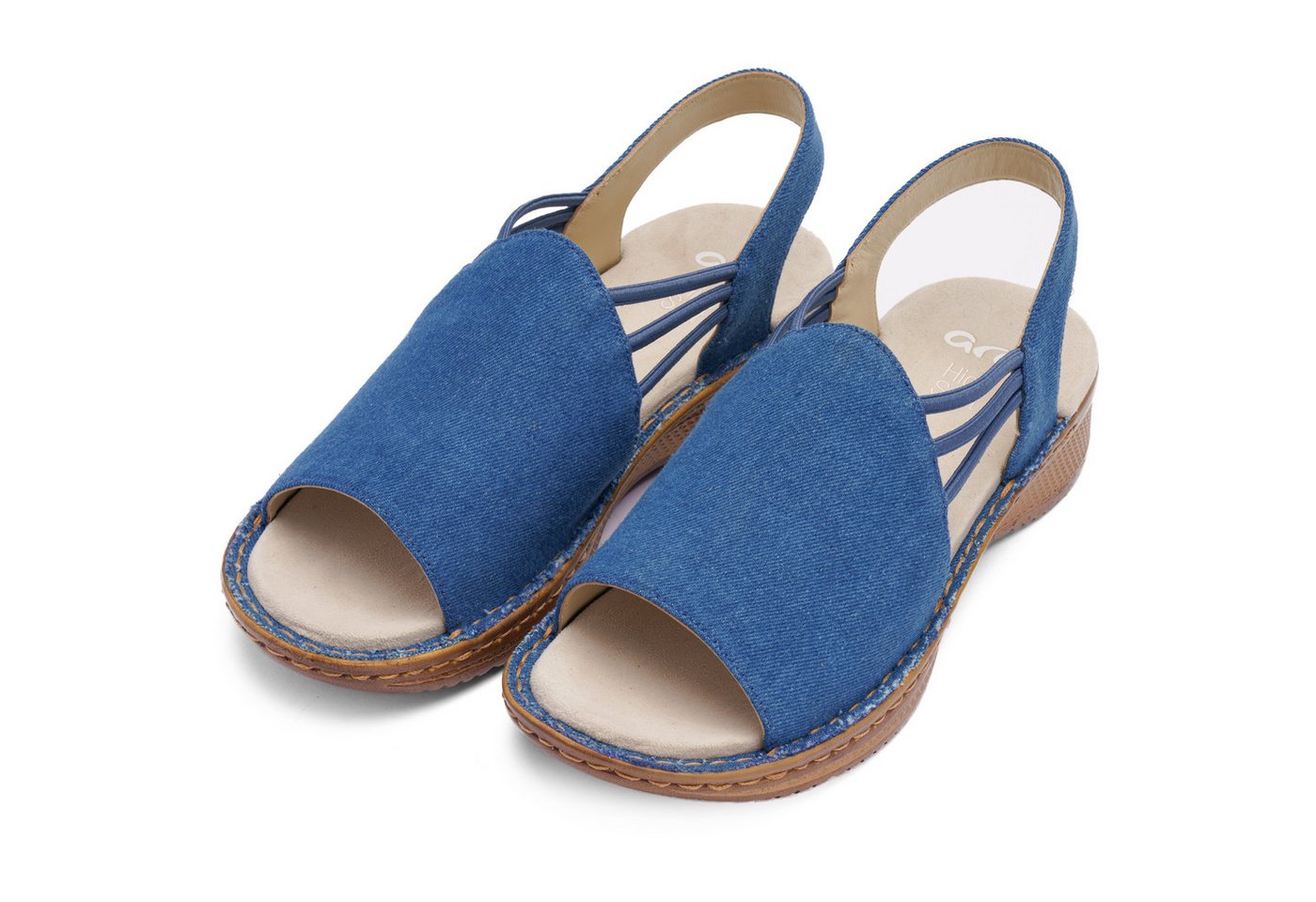 Ara HAWAII Riemchensandale Keilabsatz, Sandalette mit Gummizügen, in Schuhweite G (weit)