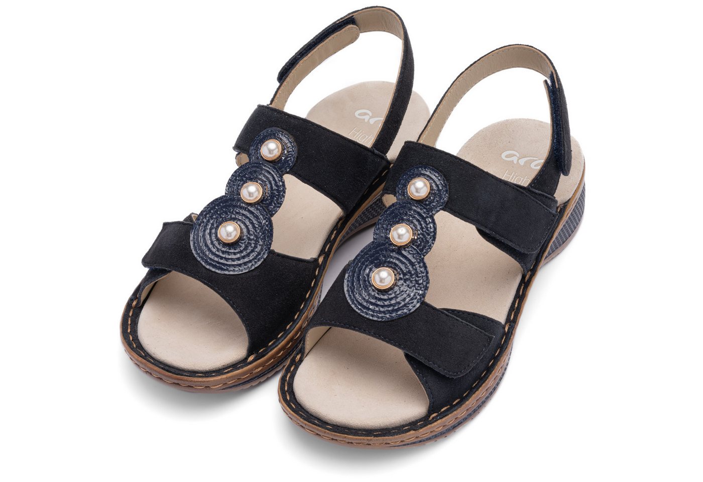 Ara HAWAII Riemchensandale Keilabsatz, Sommerschuh, Bequemschuh in Weite G (weit)