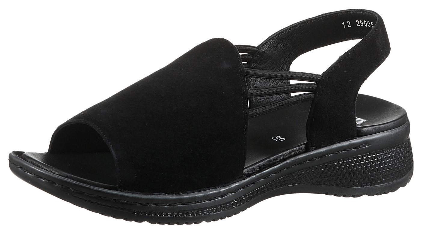 Ara HAWAII Riemchensandale, Sommerschuh, Sandalette, Keilabsatz, mit Stretch-Bänder, G-Weite