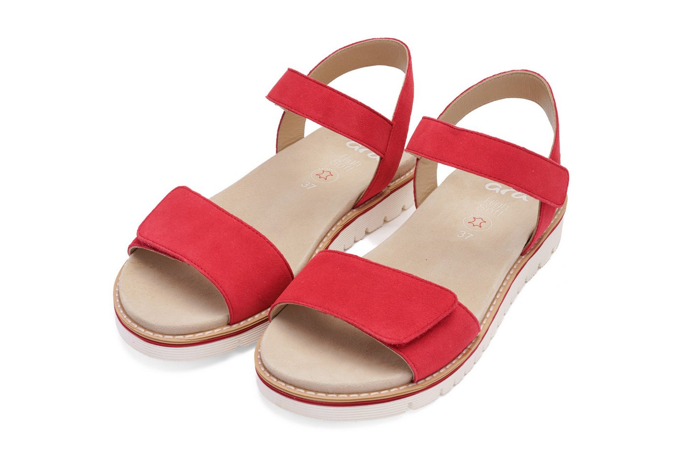 Ara KENT Riemchensandale Keilsandalette, Sommerschuh mit High Soft-Funktion, G-Weite