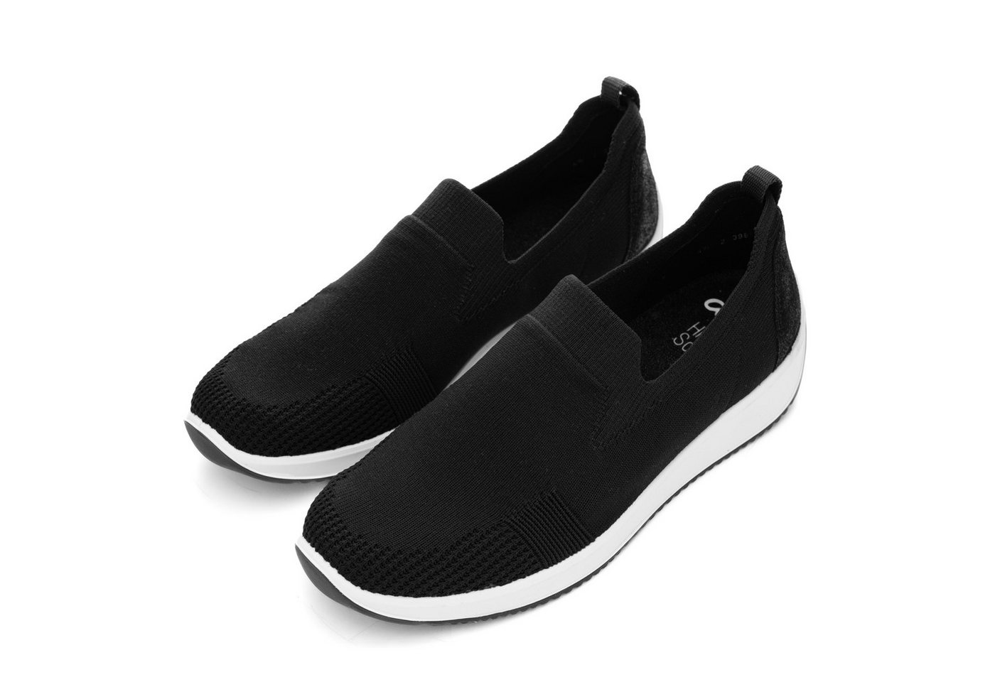 Ara LISSABON Slipper, Slip-On-Sneaker, Schlupfschuh, Komfortschuh in Weite G (schwarz/weiß)