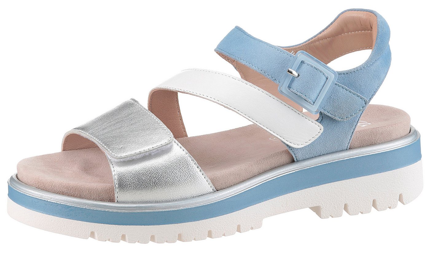 Ara MALAGA Plateausandaletten, Plateausandale, Klettschuh in bequemer Schuhweite G (weit)