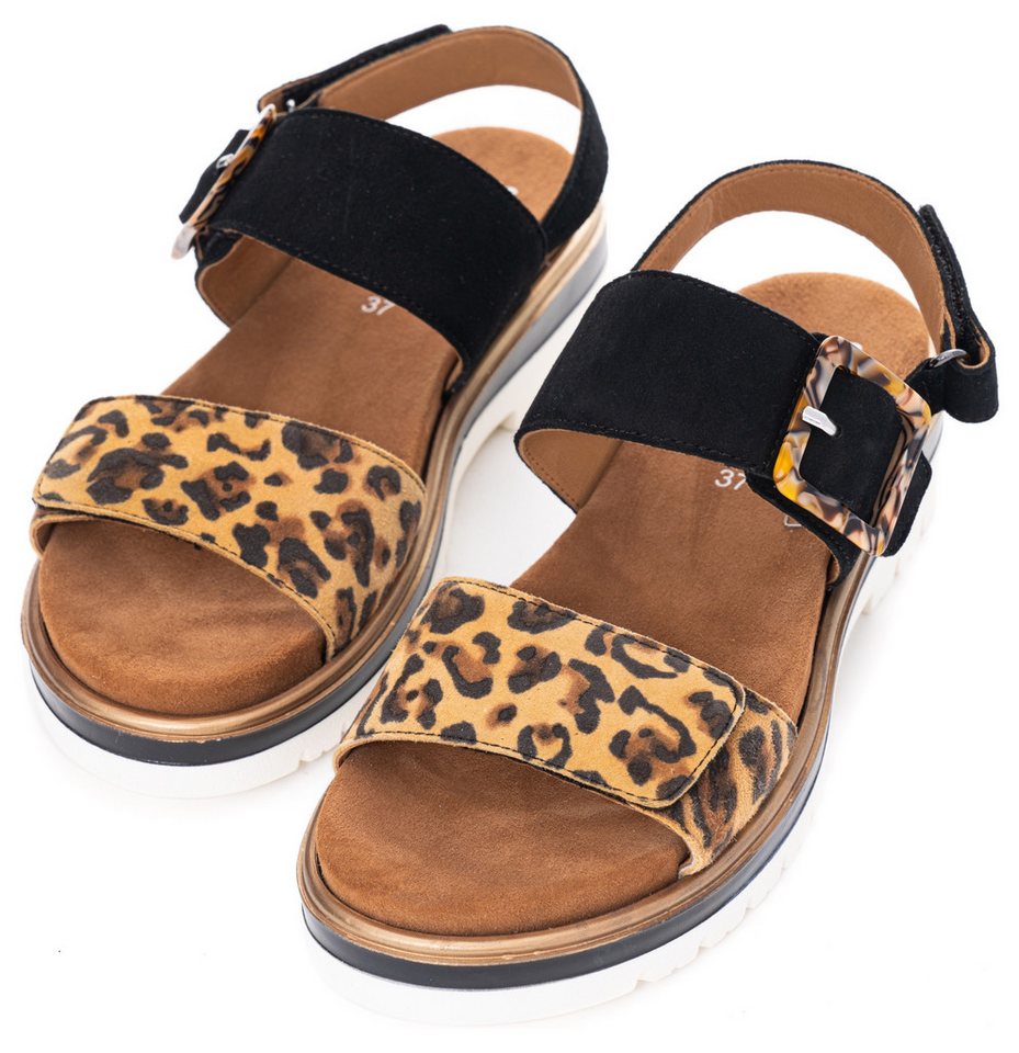 Ara MALAGA Plateausandaletten, Plateausandale, Klettschuh in Bequemweite G (weit)