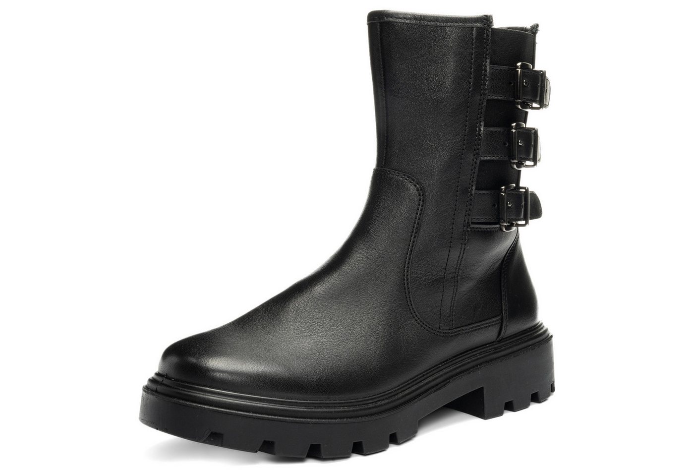 Ara MANCHESTER Stiefelette Biker Boots, Stiefel mit Blockabsatz, H-Weite