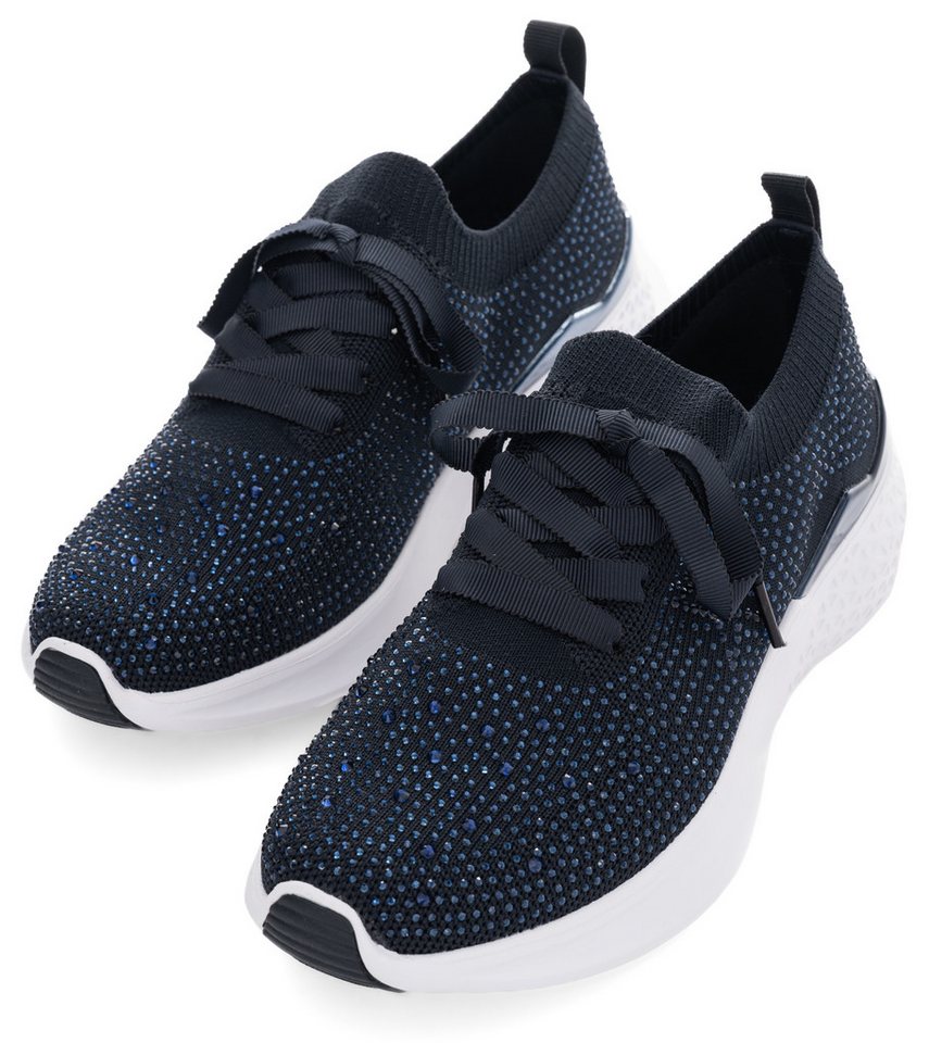 Ara MAYA Slip-On Sneaker, Schnürschuh, Slipper in Strickoptik, H-Weite