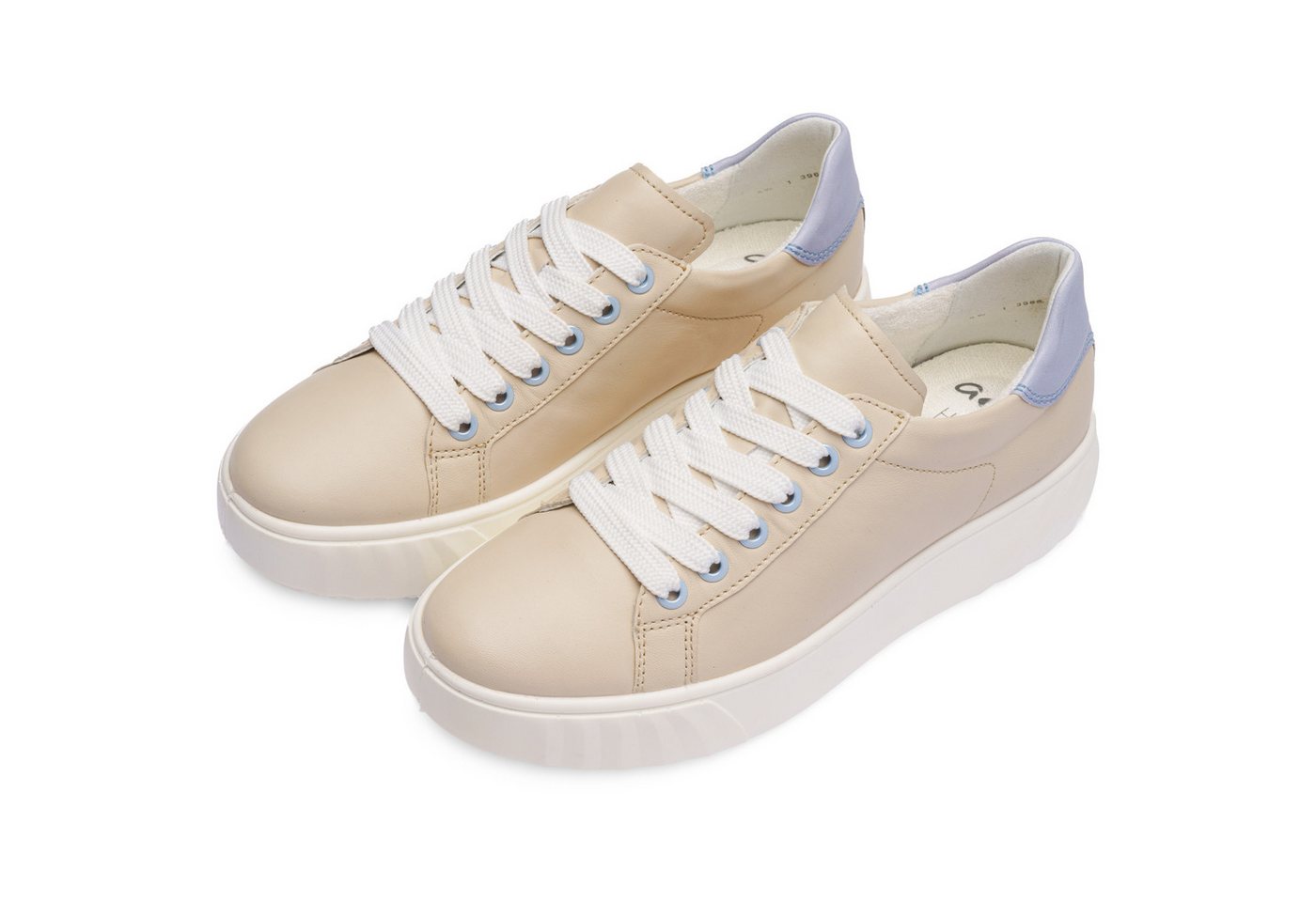 Ara MONACO Plateausneaker Freizeitschuh, Halbschuh, Schnürer mit Kontrastbesatz, H-Weite