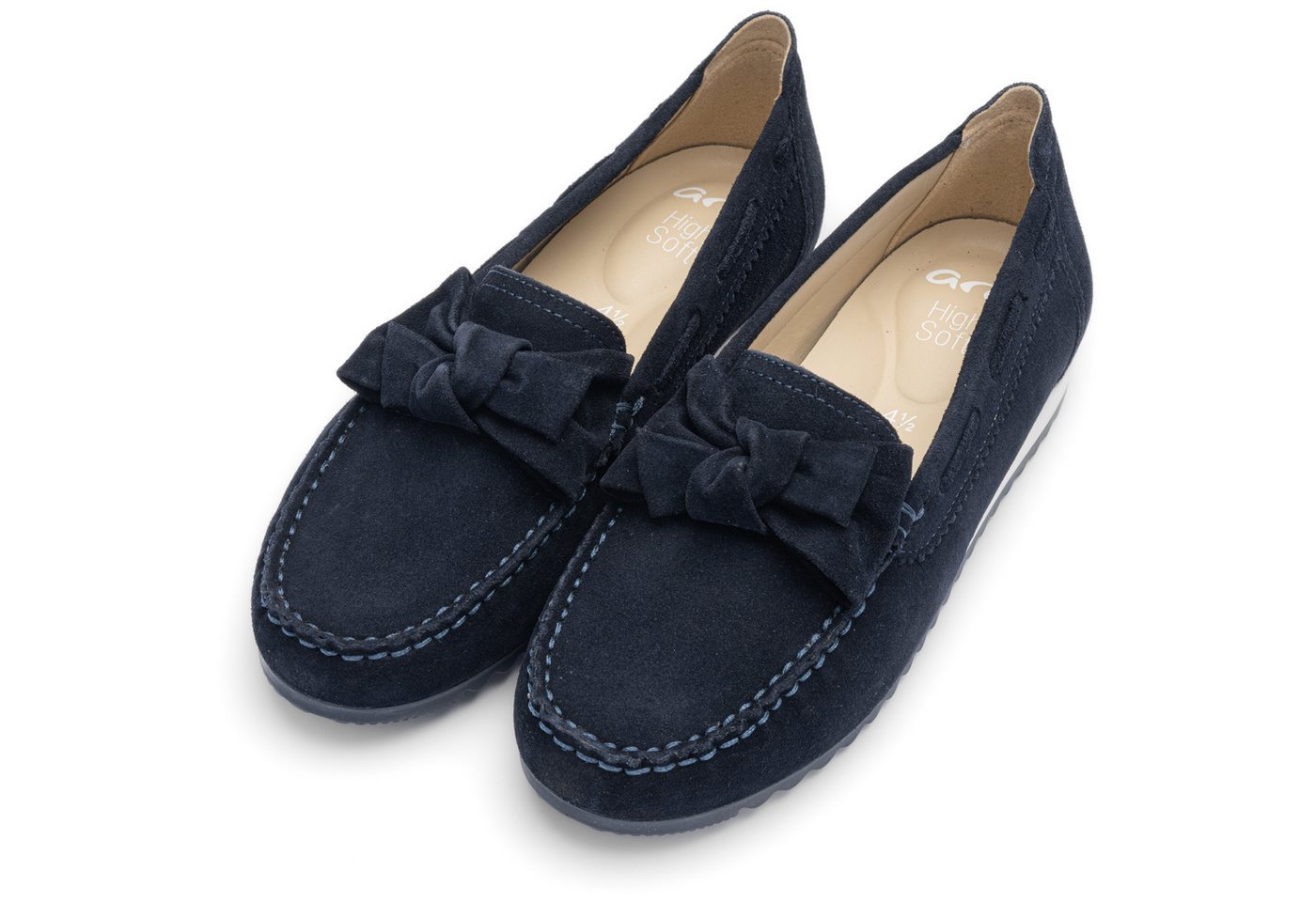 Ara NEW PORT Mokassin Schlupfschuh, Slipper mit Wechselfußbett, G-Weite