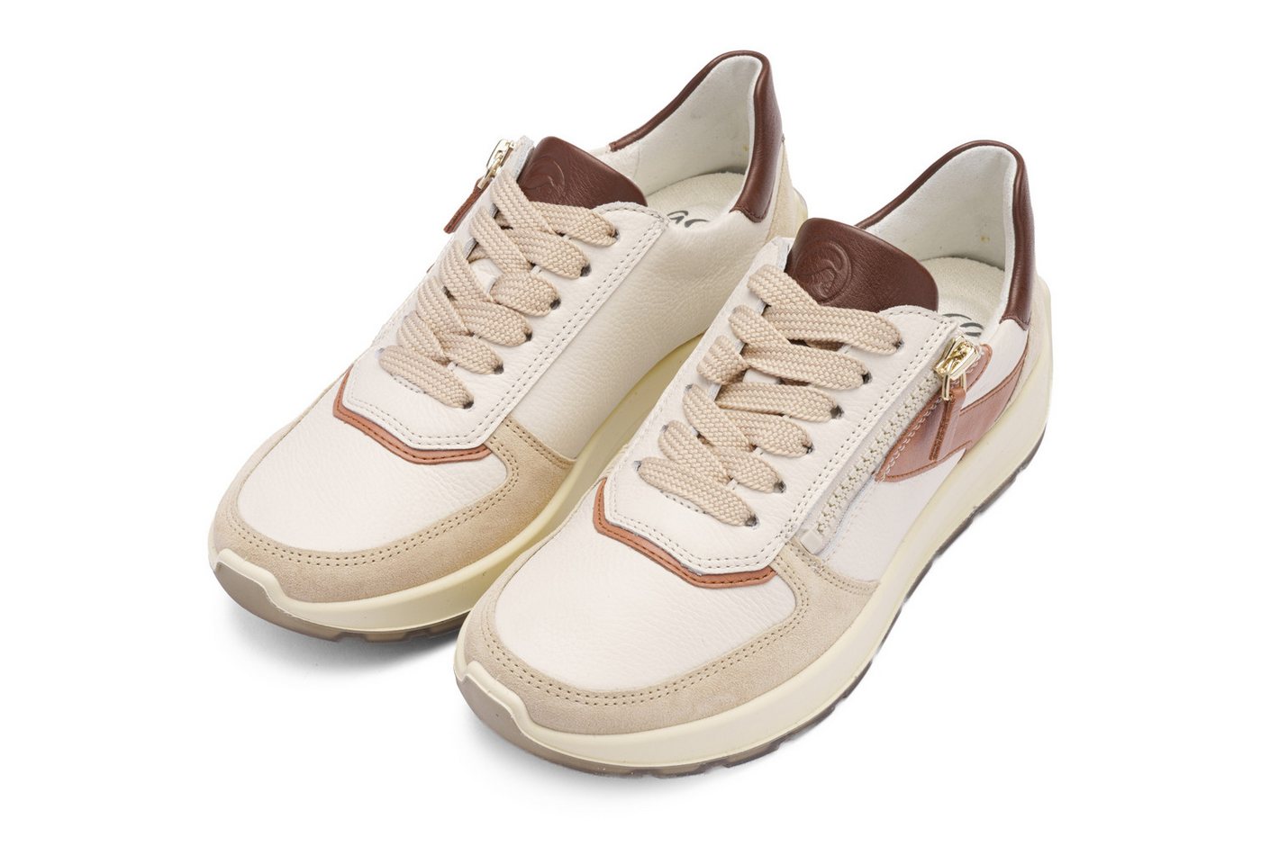 Ara NEW YORK Plateausneaker Plateau, Freizeitschuh, Halbschuh, Schnürer, Kontrastbesätze, H-Weite