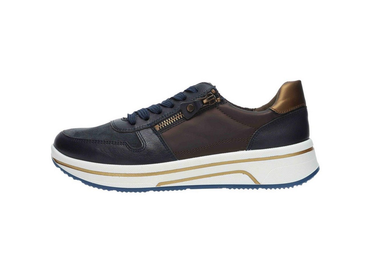 Ara Osaka Blau Schnürschuh