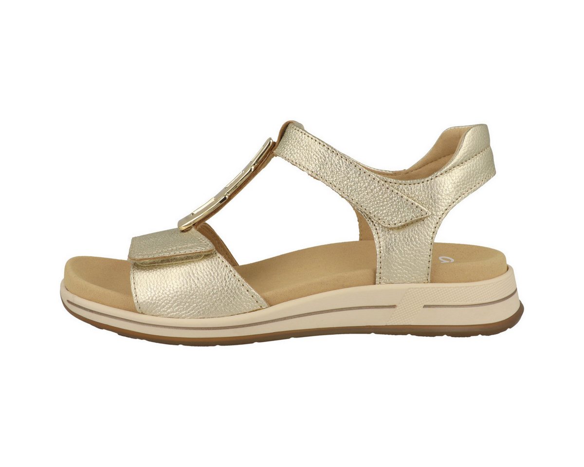 Ara Osaka Damen Sandale Sandaletten, Sommerschuhe, Badeschuhe, Riemchen, Schlappen (silber)