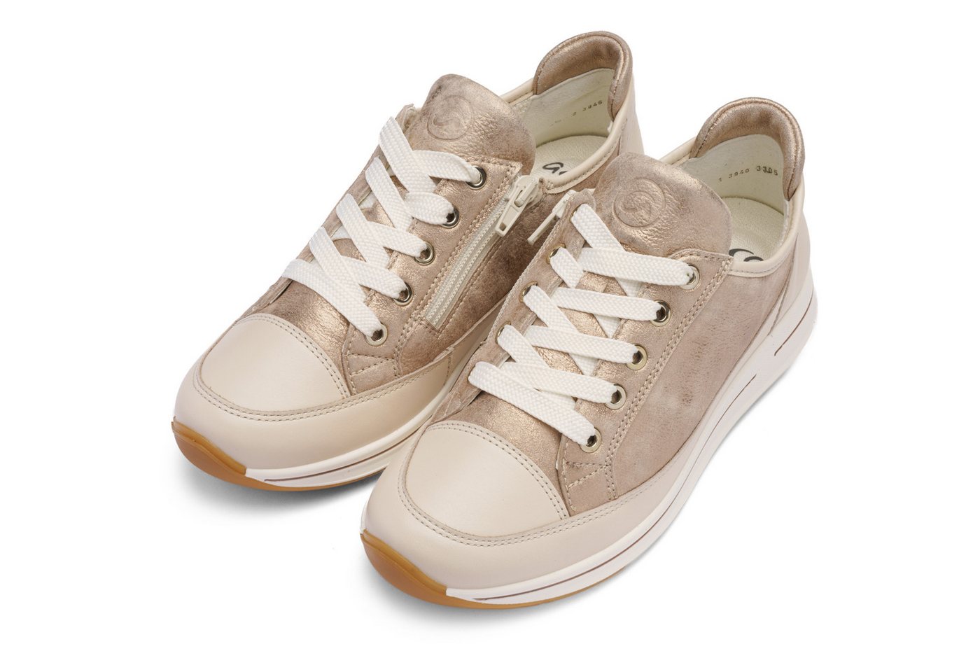 Ara OSAKA Keilsneaker, Freizeitschuh, Halbschuh, Schnürschuh mit Wechselfußbett, H-Weite