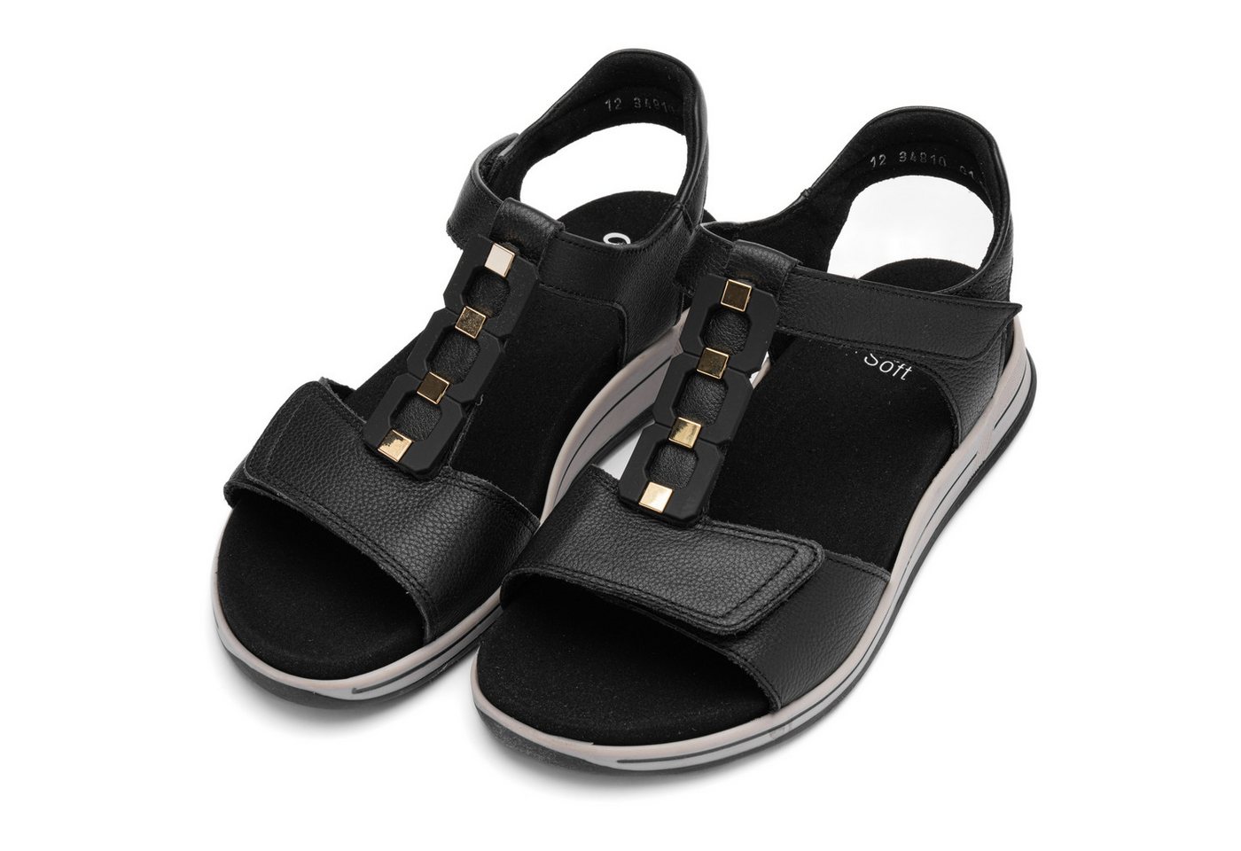 Ara OSAKA-S Keilsandalette Keilabsatz, Riemchensandale mit High Soft-Funktion, H-Weite