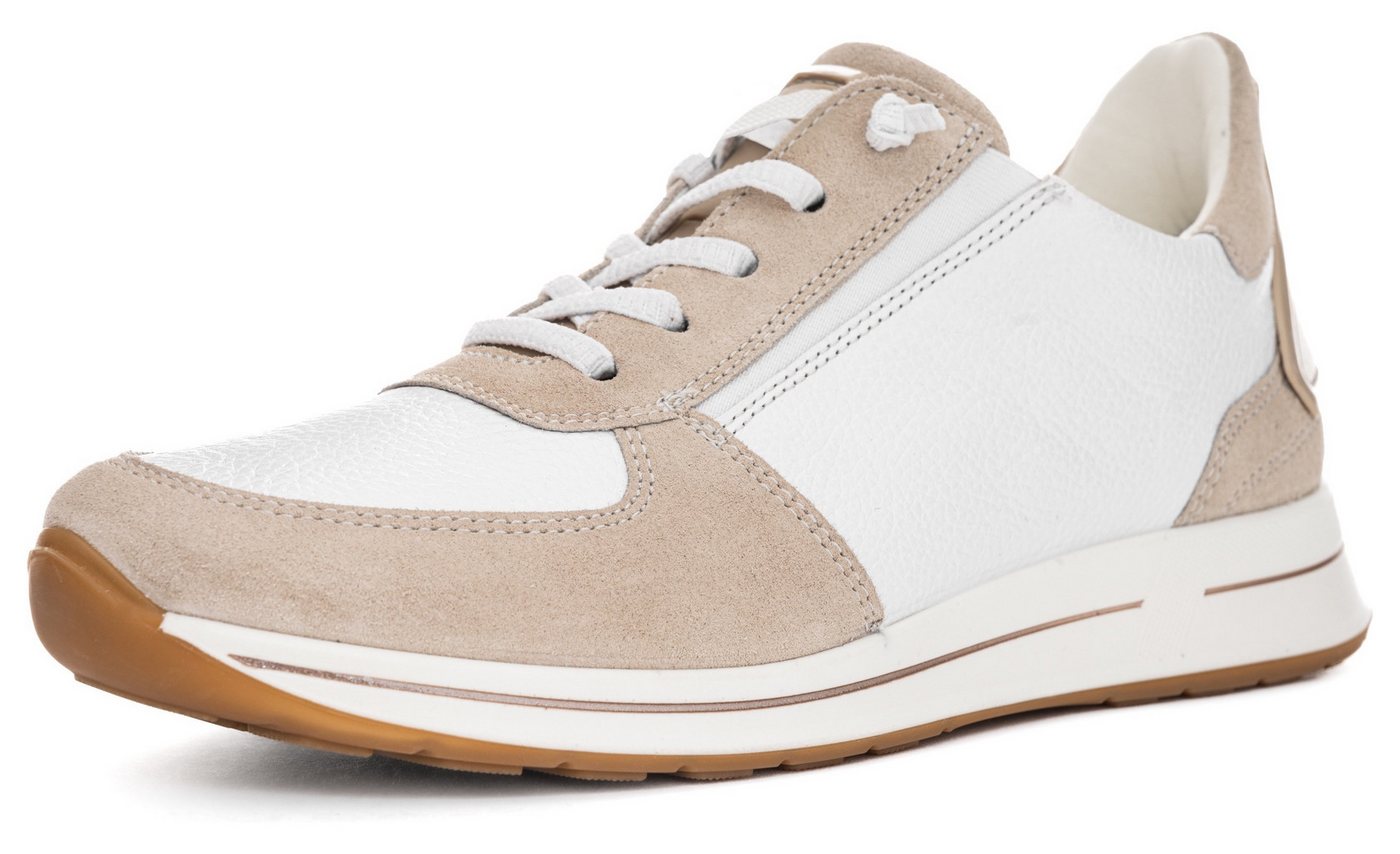 Ara OSAKA Slip-On Sneaker, Keilsneaker, Slipper mit Easy2Go-Einschlupf, H-Weite (beige/weiß)
