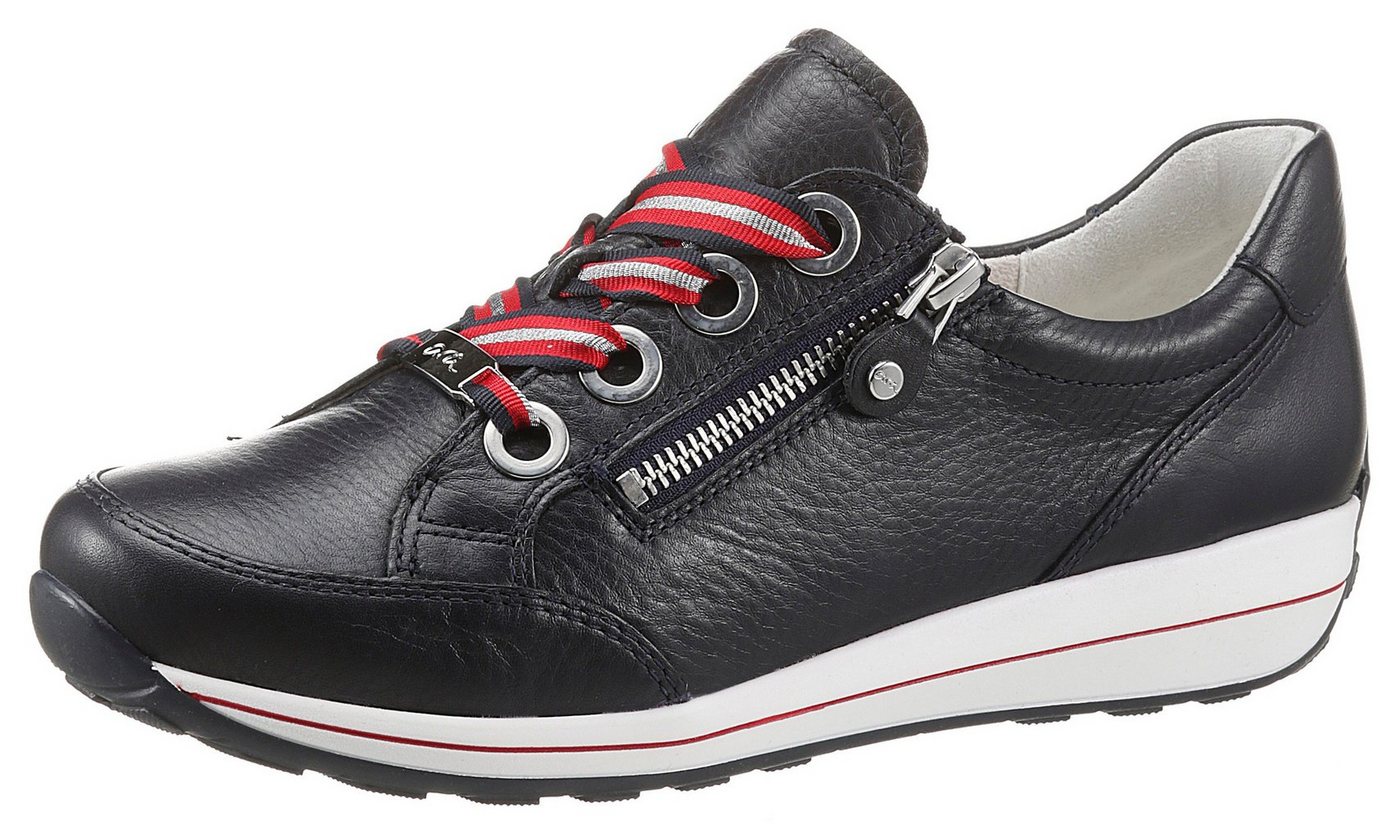 Ara OSAKA Sneaker Freizeitschuh, Halbschuh, Schnürschuh in bequemer Schuhweite G (blau)