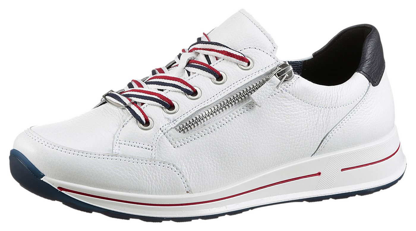 Ara OSAKA Sneaker Freizeitschuh, Halbschuh, Schnürschuh mit Reißverschluss, H-Weite
