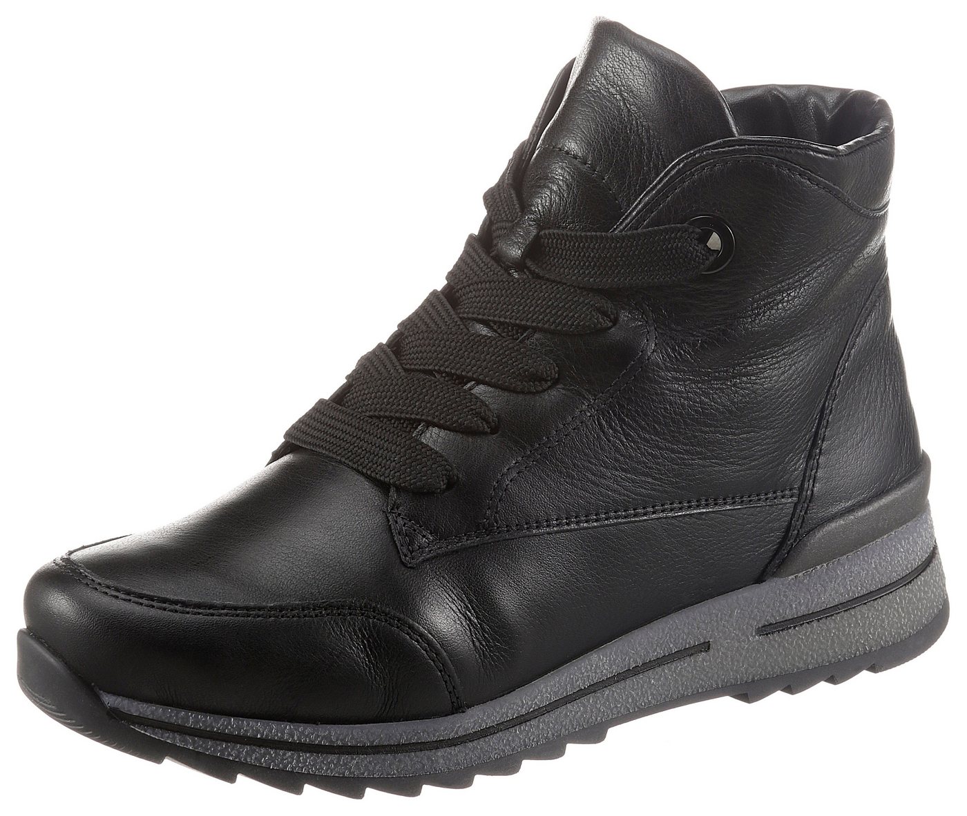 Ara OSAKA Winterboots Schnürboots, High Top Sneaker in G-Weite (weit) (schwarz)