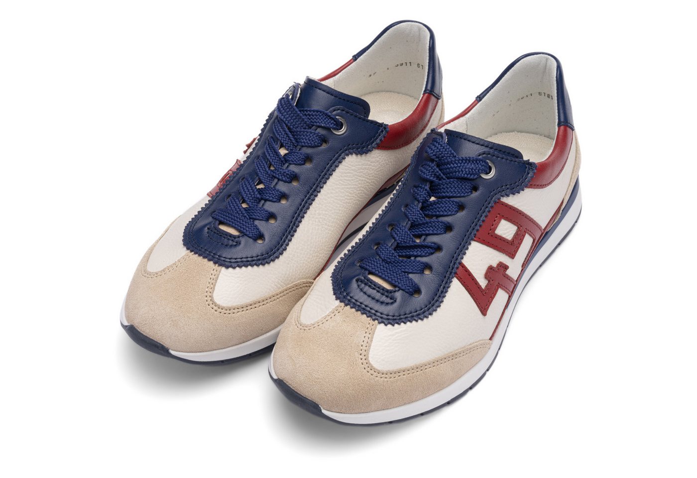 Ara PORTOFINO Sneaker Freizeitschuh, Halbschuh, Schnürschuh in Bequemweite G 1/2 (weit) (beige)