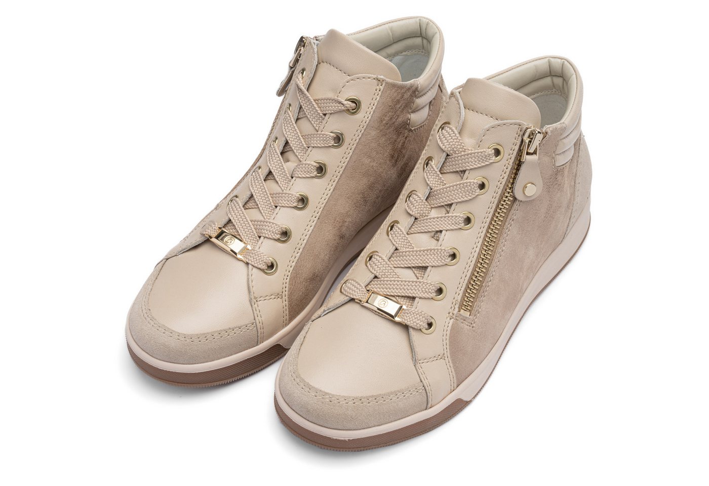 Ara ROM Sneaker, Freizeitschuh, High-Top-Sneaker, Schnürschuh in Schuhweite G (weit)