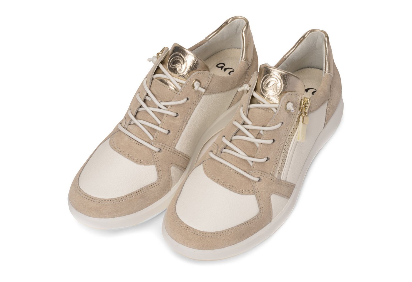 Ara ROMA Slip-On Sneaker, Freizeitschuh, Halbschuh, Schnürschuh in Komfortweite H (sehr weit)