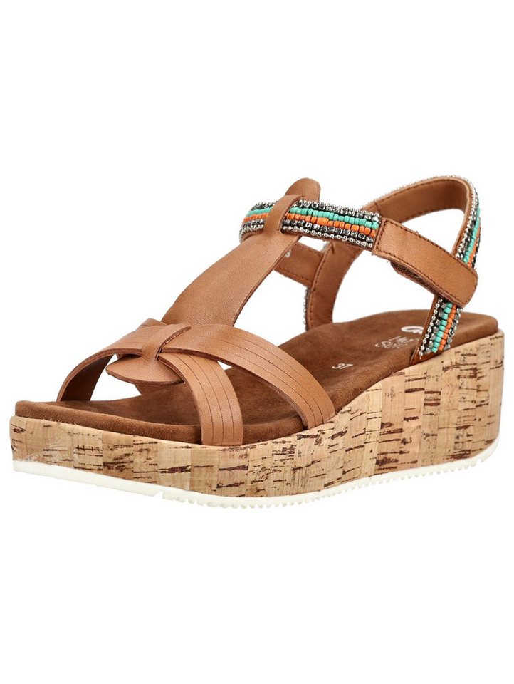Ara Sandalen Glattleder Keilsandalette (braun)